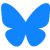 Bluesky butterfly logo svg